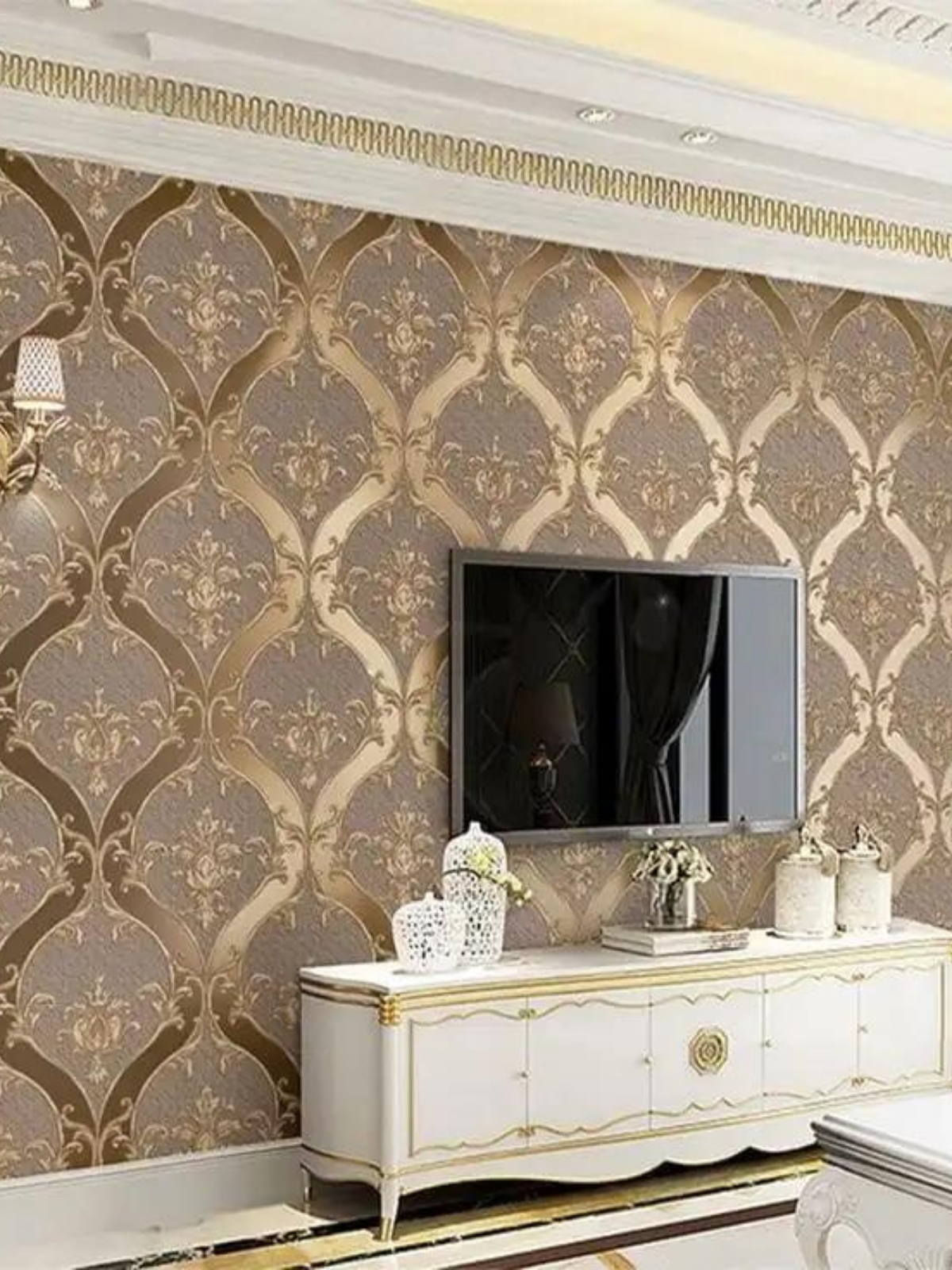 Home interior wallpaper designs for elegant interiors