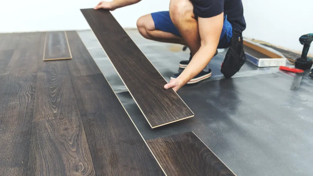Vinyl Flooring Abu Dhabi: Types, Prices & Installation Guide 2026 2 Premium vinyl wood flooring installed in Abu Dhabi home with realistic wood-look design and durable, low-maintenance surface