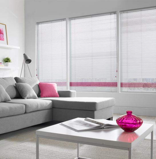 Vertical blind curtain installed on a wide window-vivid curtains abu dhabi